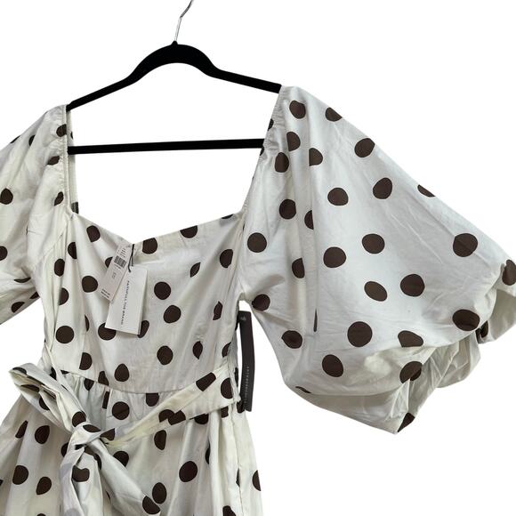 Anthropologie Eryn Polka Dot Mini Dress XXL Bessie Dot Faithfull The Brand NEW - Picture 3 of 9